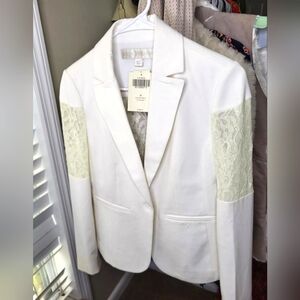 Ladies White Lace Western Style Blazer NWT Sz S (4)